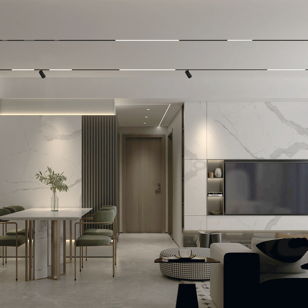 Светильник трековый SKYLINE 48 LED 1х8W ST808 в интерьере